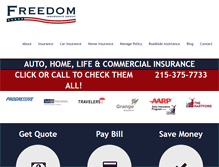 Tablet Screenshot of freedom4insurance.com